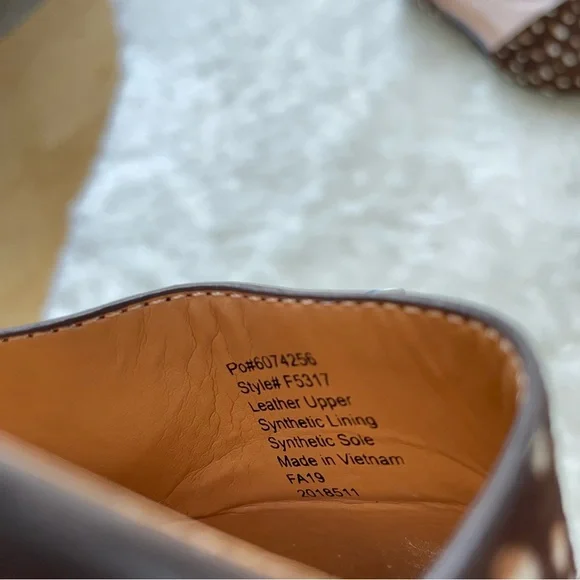 J Crew d’orsay pointed toe leopard cheetah fawn leather calf fur flats - Picture 5 of 6